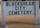 Blackshear City Cemetery sign