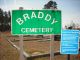 Braddy Cemetery sign
