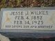 Jesse J Wilkes gravestone