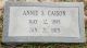 Annie Fryar Caison gravestone