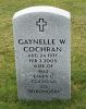 Gaynelle Wilkes Cochran gravestone