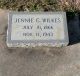 Jennie G Wilkes gravestone