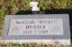Maggie Robinson Wilkes Hunter gravestone