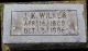 J K Wilkes gravestone