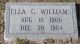 Ella G Williams gravestone