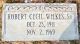 Robert Cecil Wilkes Sr gravestone