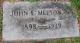John E Melton Jr gravestone