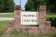 Prospect Cemetery sign