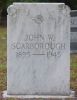 John W Scarborough gravestone