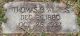 Thomas B Wilkes gravestone